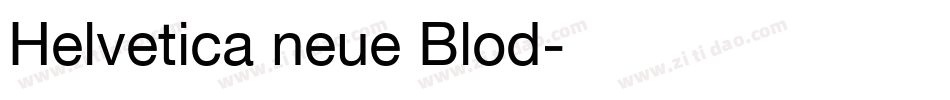 Helvetica neue Blod字体转换